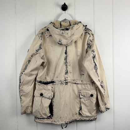Stone Island Hand Corrosion Raso Jacket (L) | Large, Beige