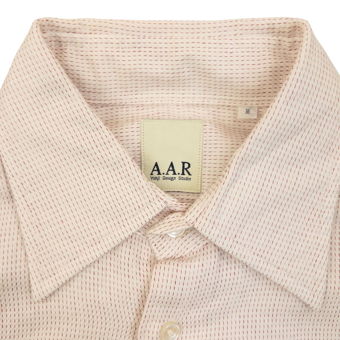 Vintage 2000s Yohji Yamamoto A.A.R Long Sleeve Button Up Shirt Size M | Medium, Pink