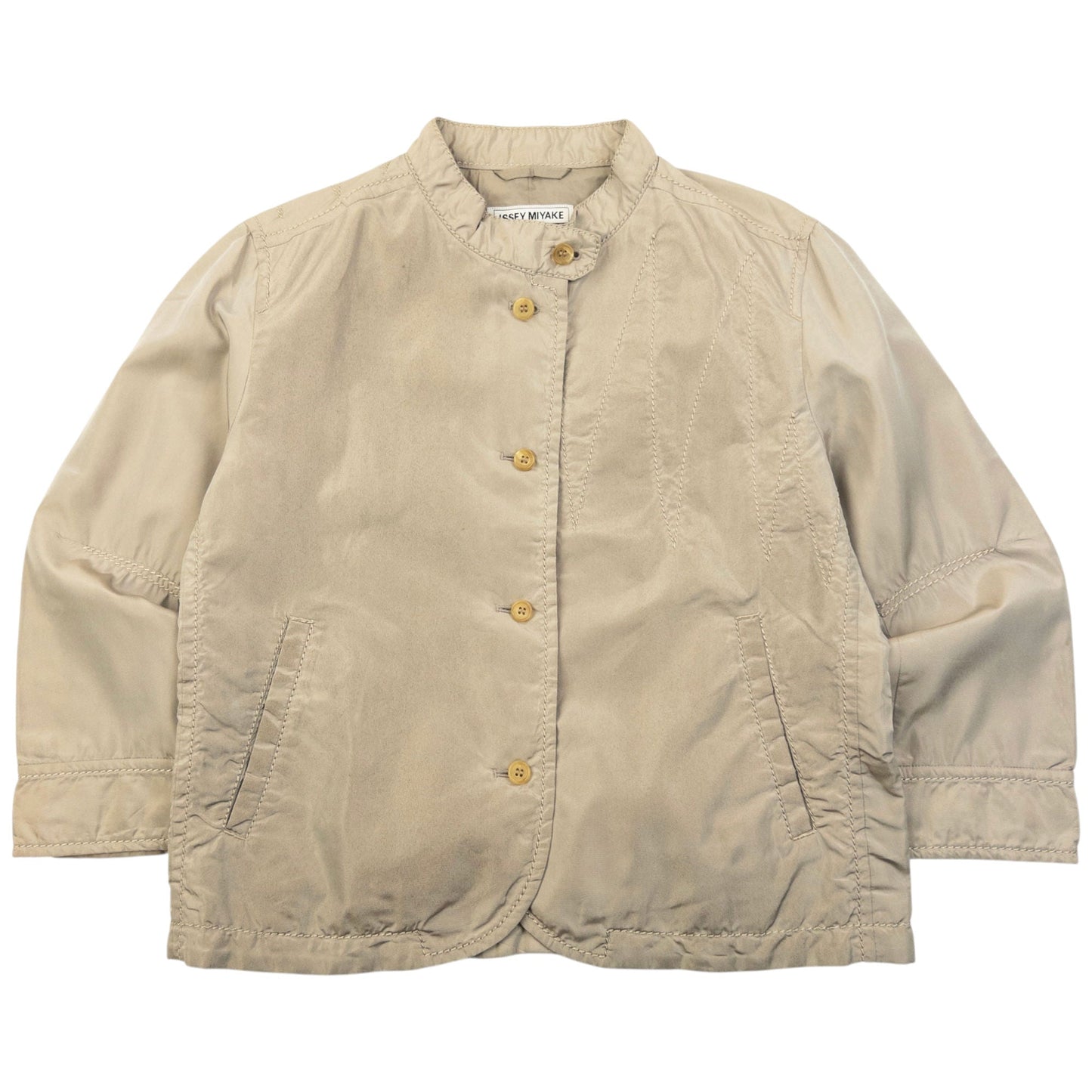 Vintage 90s Issey Miyake Fete Silk Jacket Womens Size S | Small, Grey