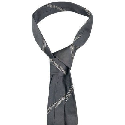 Vintage Issey Miyake Striped Silk Tie
