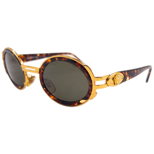 Vintage 90s Gianni Versace Tortoise Shell Sunglasses | O/S, Tortoise Shell