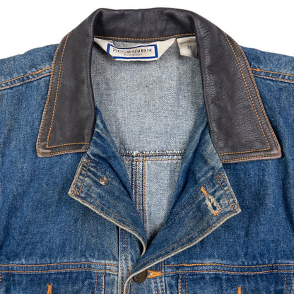 Vintage YSL Yves Saint Laurent Sleeveless Denim Jacket Size S