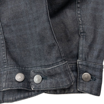 Vintage 2000s Burberry Nova Check Button Up Denim Jacket Womens Size S | Small, Black