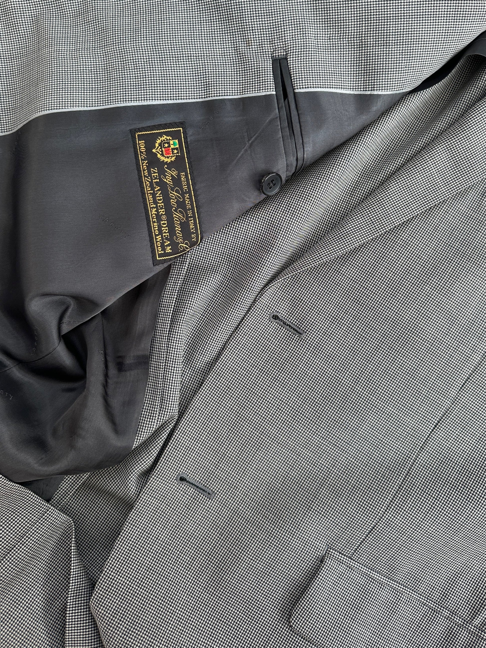 Loro Piana x Theory 2000s Pure Wool Micro Houndstooth Blazer - M