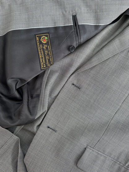Loro Piana x Theory 2000s Pure Wool Micro Houndstooth Blazer - M