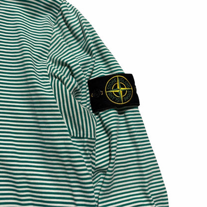Stone Island Supreme Striped Long Sleeve | Large, Green