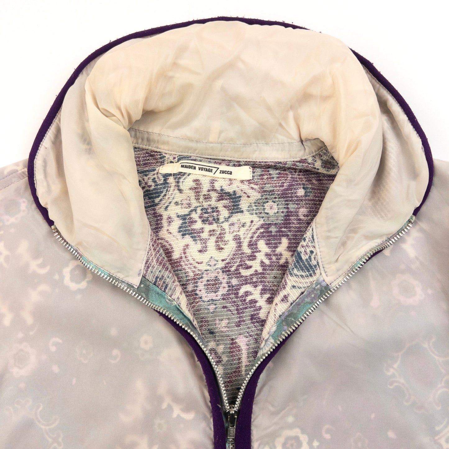 Vintage 90s Cabane De Zucca By Issey Miyake Maiden Voyage Jacket Womens Size M | Medium, Purple, White