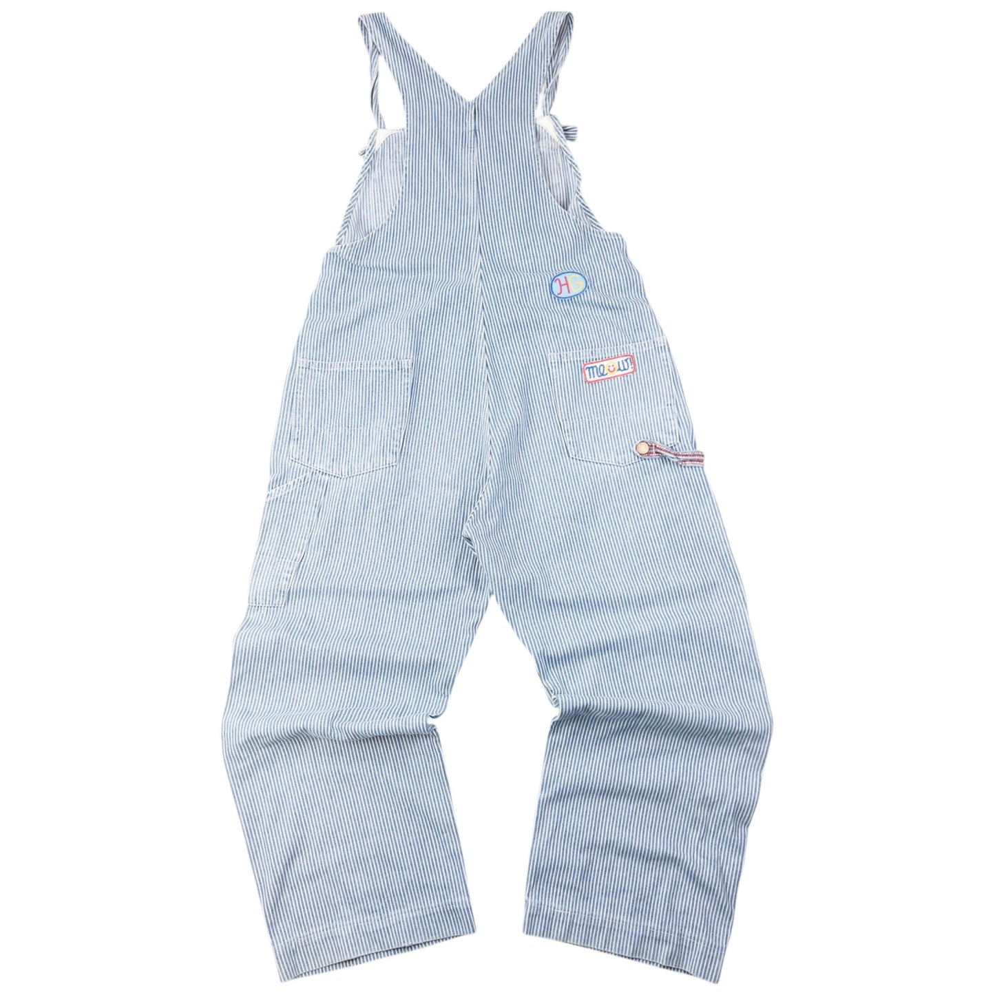 Vintage 90s Hysteric Glamour Embroidered Denim Dungarees Size S | Small, Blue