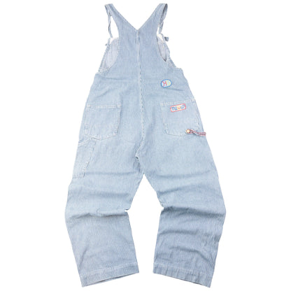 Vintage 90s Hysteric Glamour Embroidered Denim Dungarees Size S | Small, Blue