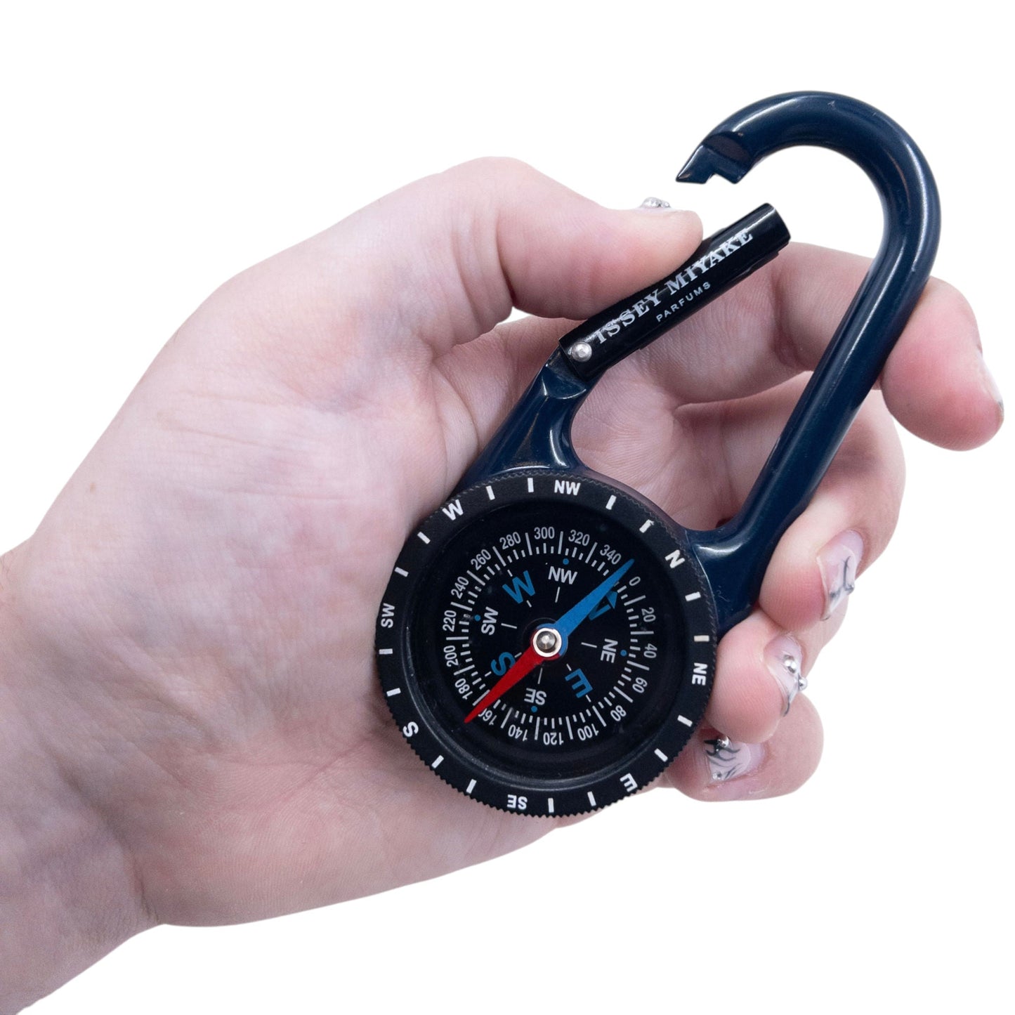 Issey Miyake Expeditions Carabina Clip Compass | O/S, Black