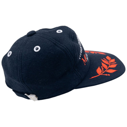 Vintage 80s Mercedes Benz Embroidered Wool Hat Size L | O/S, Black