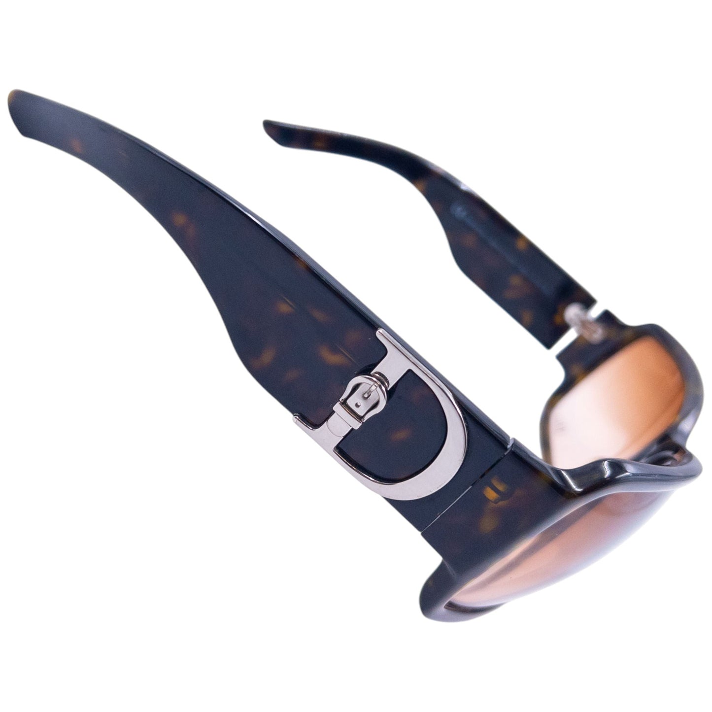 Vintage Dior Tortoise Shell Buckle Sunglasses