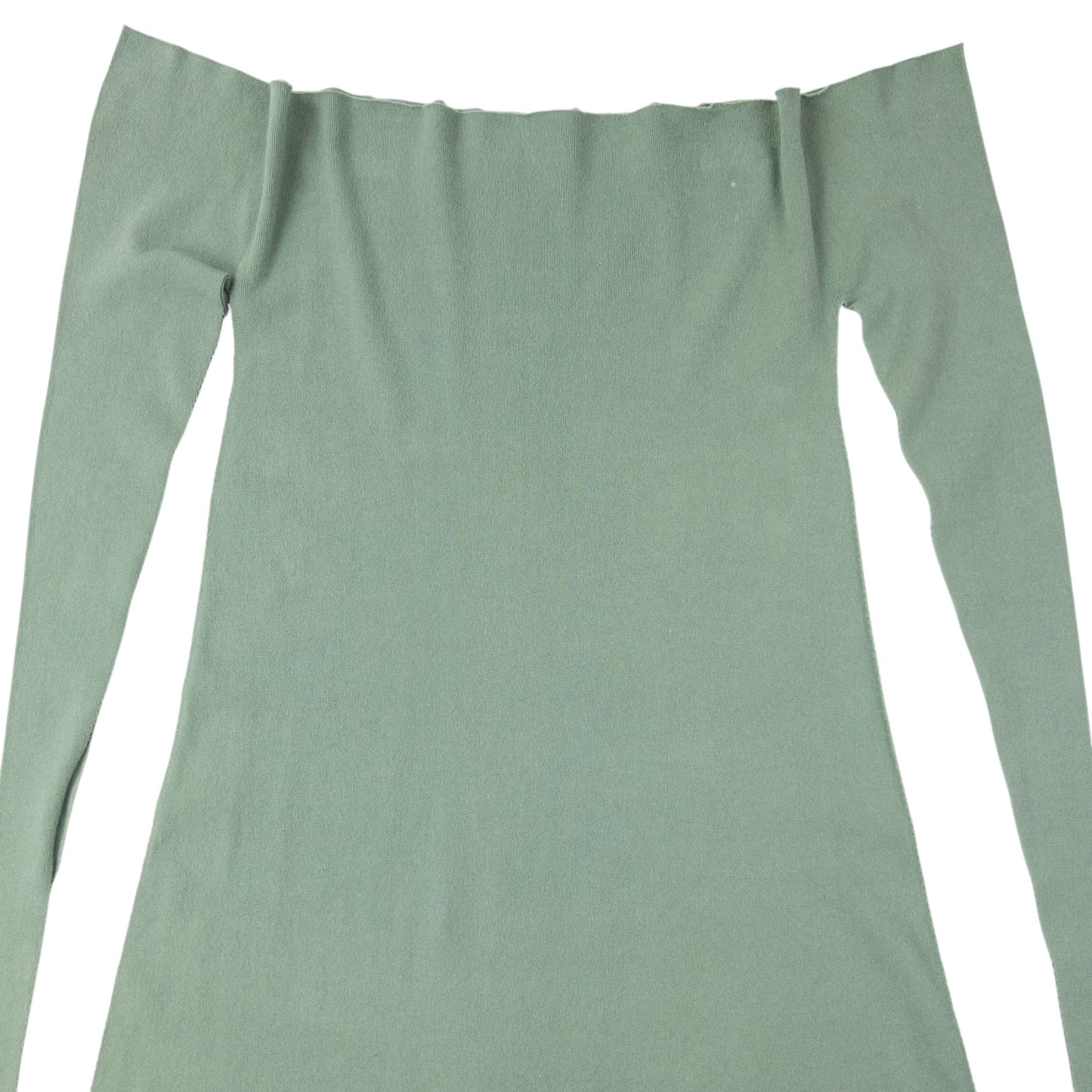 Vintage 2000s A-POC By Issey Miyake Off-Shoulder Dress Womens Size M | Medium, Green