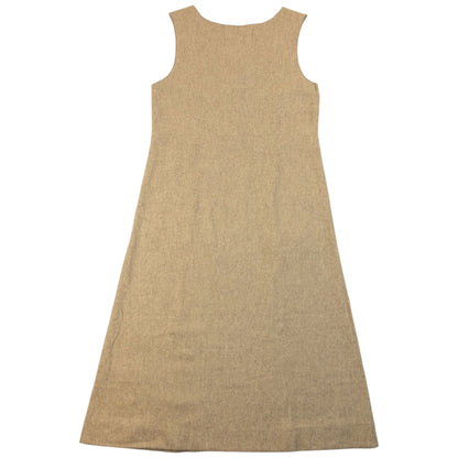Vintage 90s Yohji Yamamoto Wool Dress Womens Size S | Small, Beige