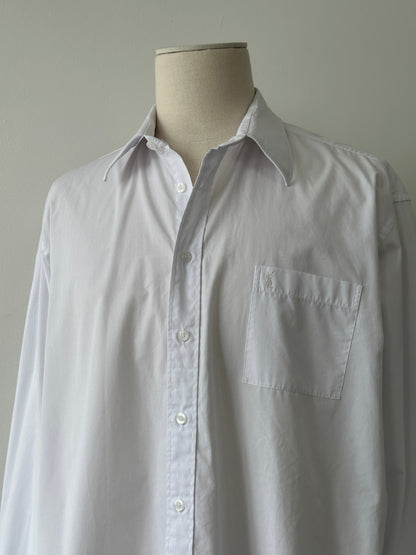 Yves Saint Laurent Pour Homme 2000s Cotton Logo Shirt - XL