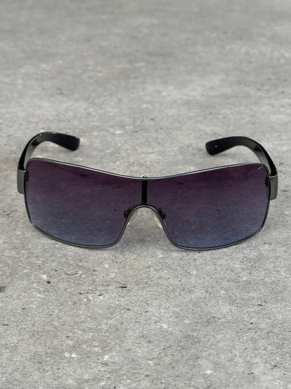 Guess 2000s Oversized Shield Logo Sunglasses