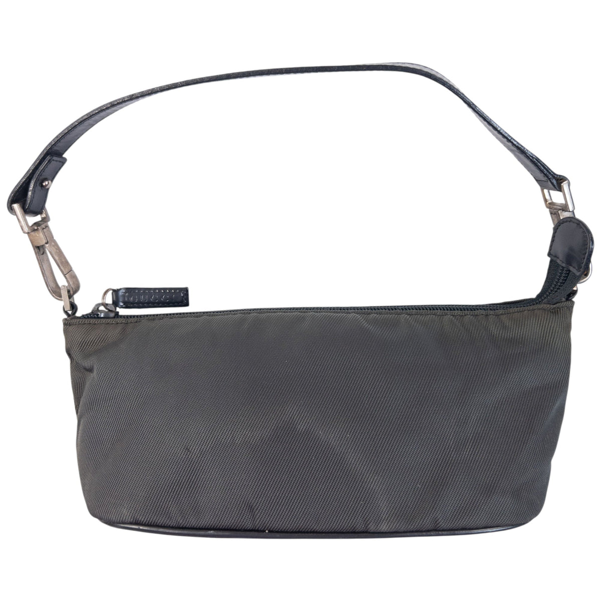 Vintage 2000s Gucci Baguette Shoulder Bag | O/S, Grey