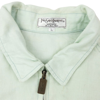 Vintage 80s YSL Yves Saint Laurent Harrington Jacket Size S | Small, Green