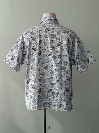 Christian Dior 1990s Cotton Resort Print Short Sleeve Shirt - XL