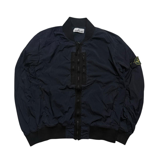 Stone Island Crinkle Reps Jacket | Medium, Navy
