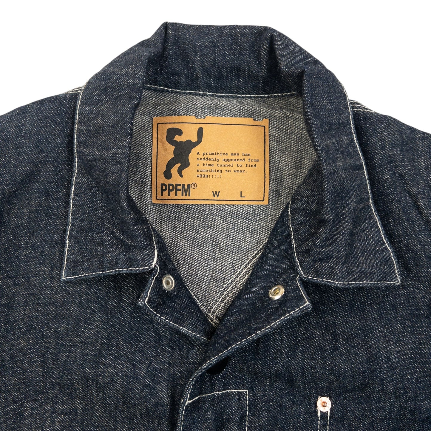 Vintage 2000s PPFM Lightweight Denim Jacket Size M | Medium, Navy