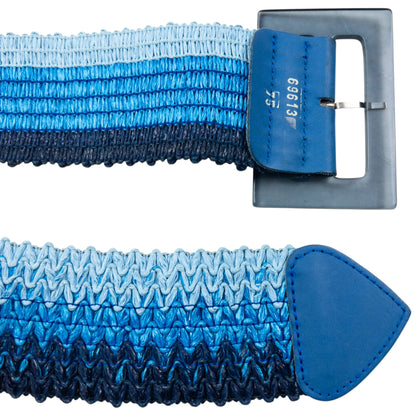 Vintage 2000s Kenzo Jungle Woven Belt One Size | O/S, Blue