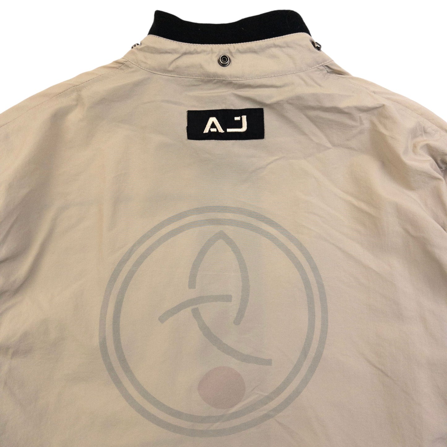 Vintage 2000s Armani Jeans Zip Up Jacket Size M | Medium, Beige
