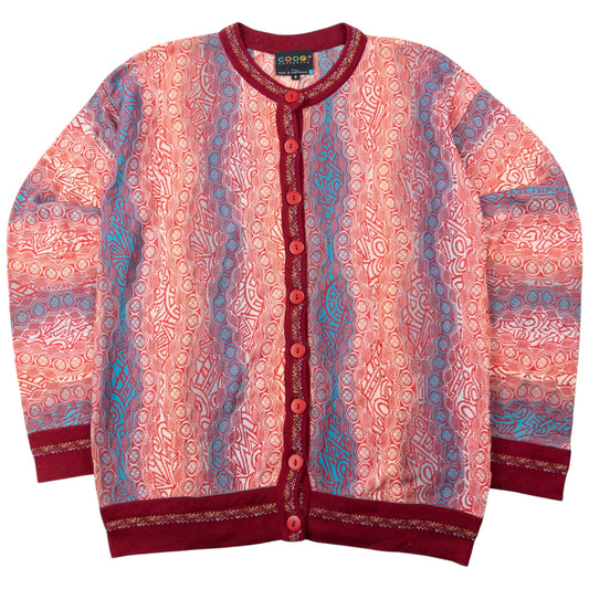 Vintage Coogi Mix Pattern Cardigan Size S | Small, Multicolour