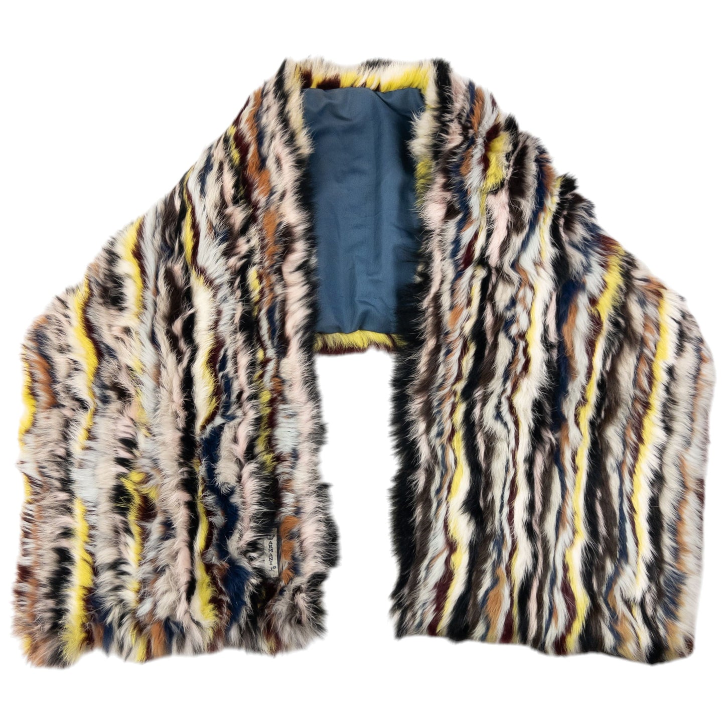 Vintage Armani Jeans Fur Scarf