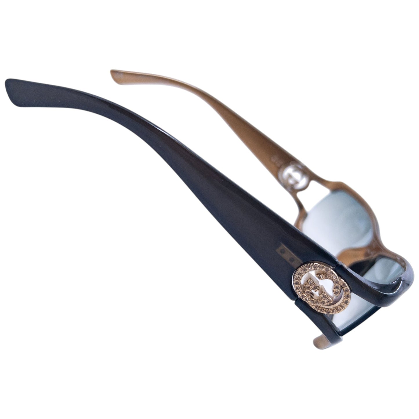 Vintage 2000s Gucci By Tom Ford Diamonte Sunglasses | O/S, Black, Brown