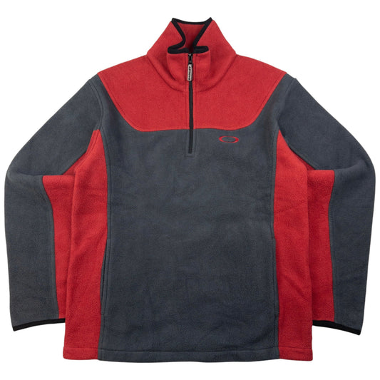 Vintage Oakley Q Zip Fleece Sweatshirt Size S