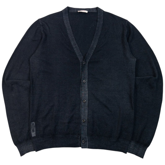 Vintage 2010 Prada Sport Lightweight Wool Cardigan | Medium, Grey