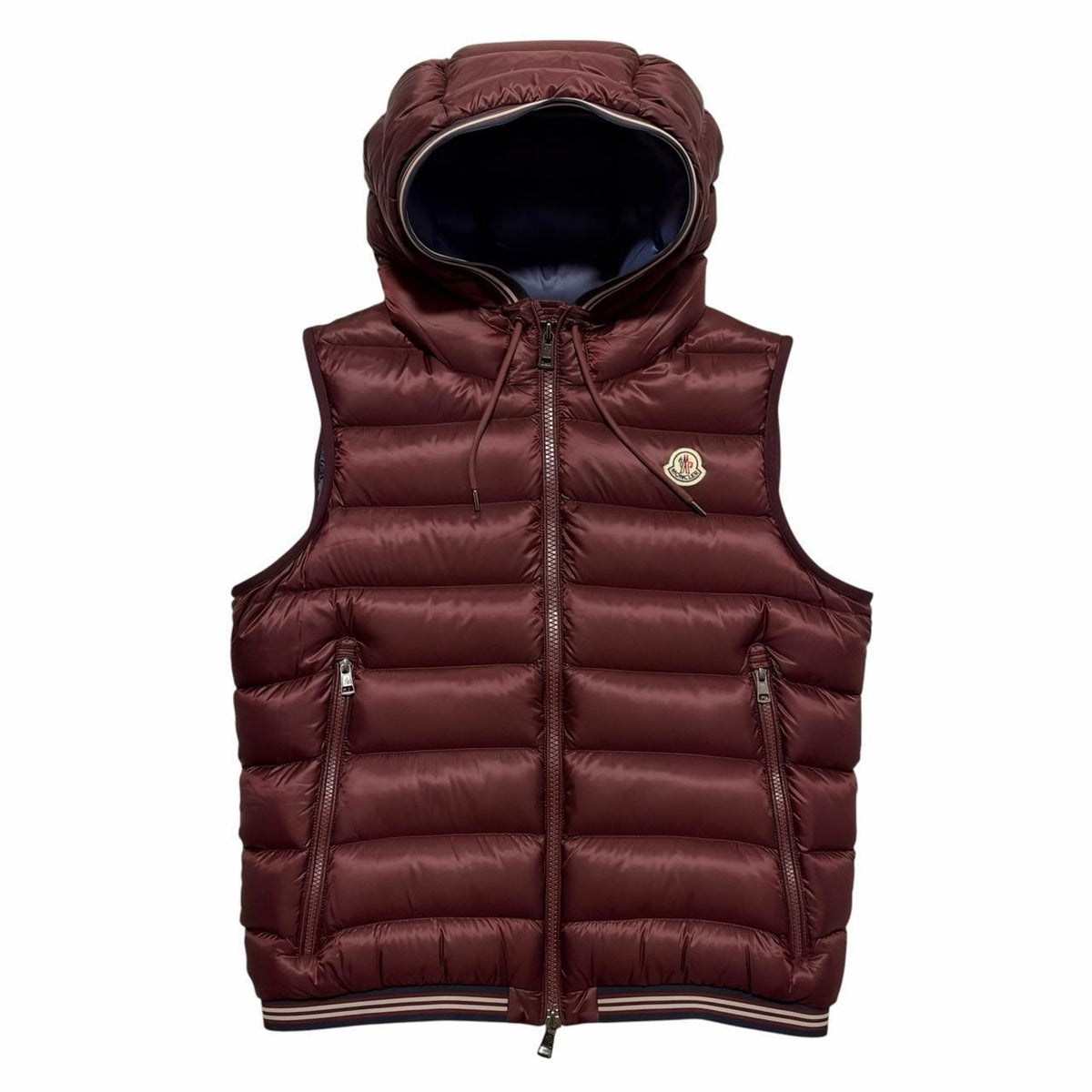 Moncler Down Amiens Gilet | Medium, Burgundy
