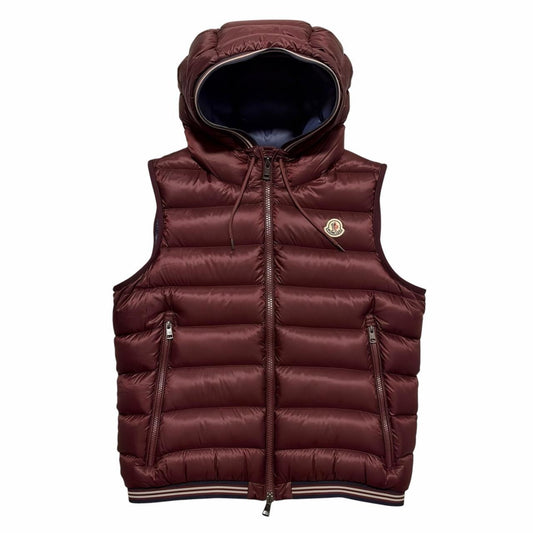 Moncler Down Amiens Gilet | Medium, Burgundy