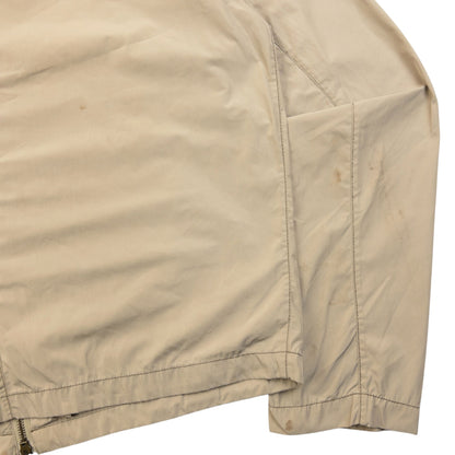 Vintage 2000s Armani Jeans Lightweight Zip Up Jacket Size S | Small, Beige