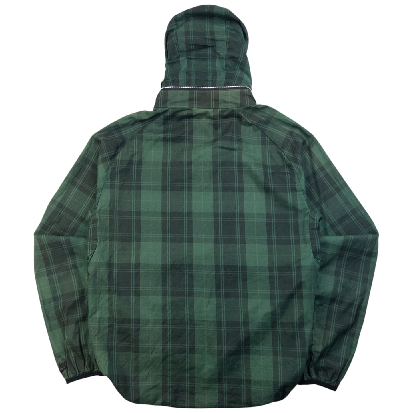 Vintage 2000s Nike Checkered Zip Up Jacket Size M | Medium, Green