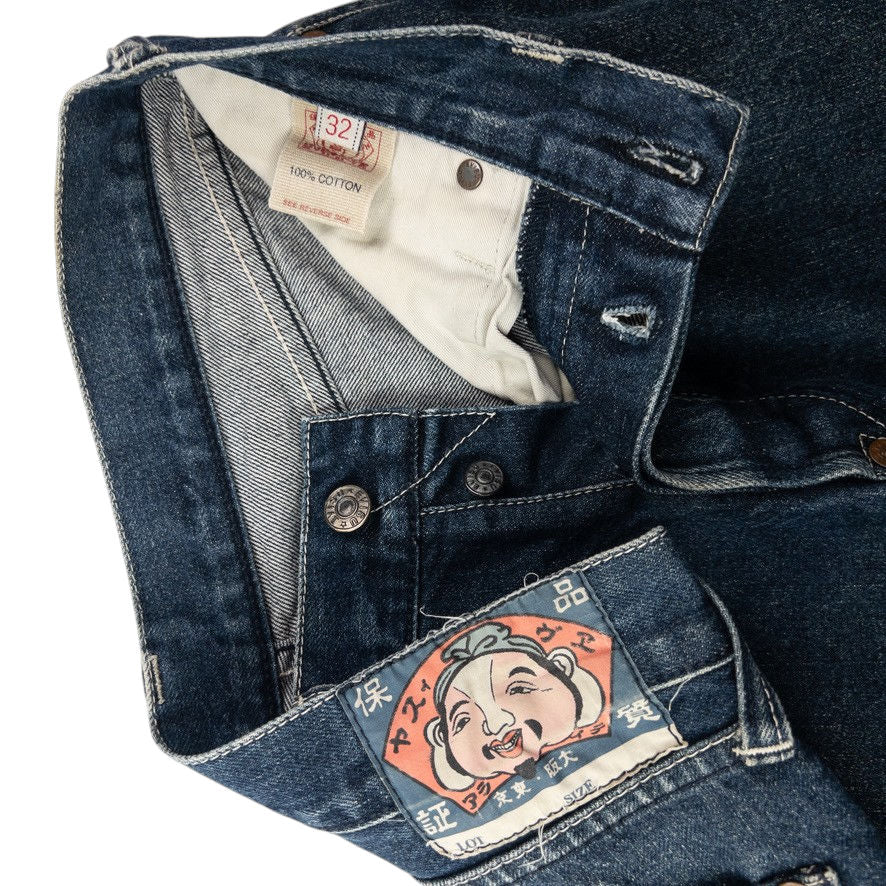Vintage Evisu Double Gull Bondage Buckle Back Japanese Denim Jeans Size W30