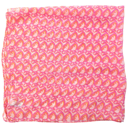 Vintage 2000s Dior Monogram Sheer Silk Scarf | O/S, Orange