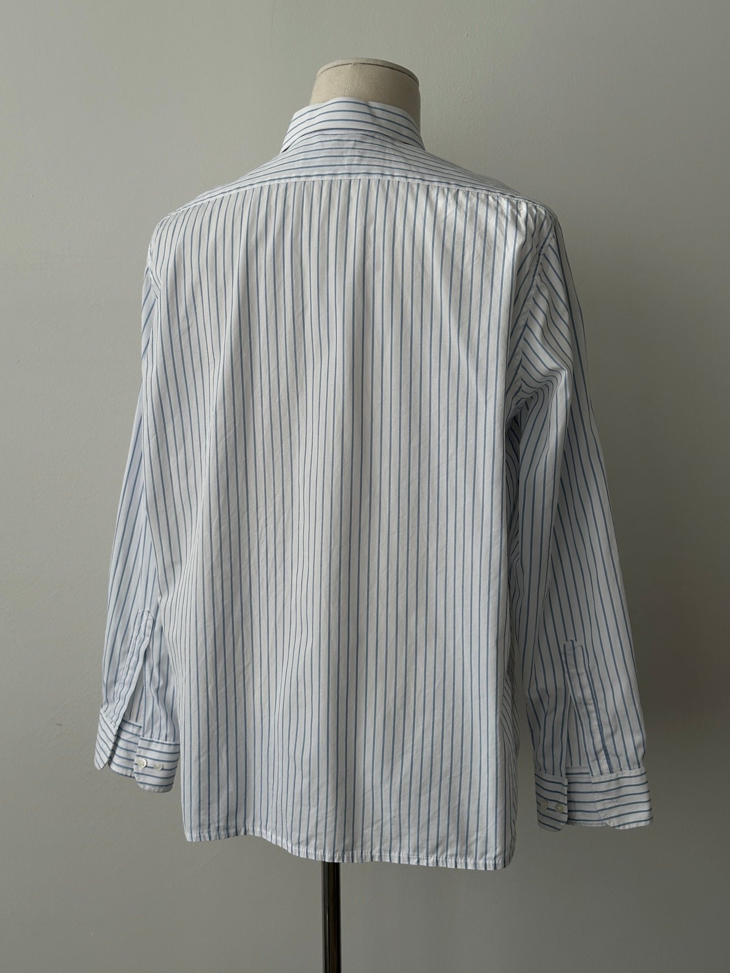 Christian Dior Monsieur Paris 1990s Pure Cotton Striped Shirt - L