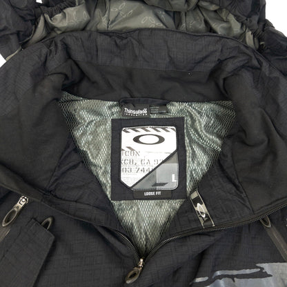 Vintage 2000s Oakley Zip Up Snowboarding Jacket Size XL | XL, Black