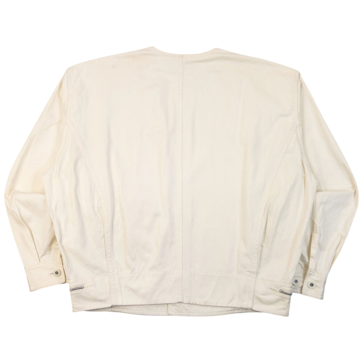 Vintage 80s Issey Miyake MEN Button Up Jacket | Large, Cream