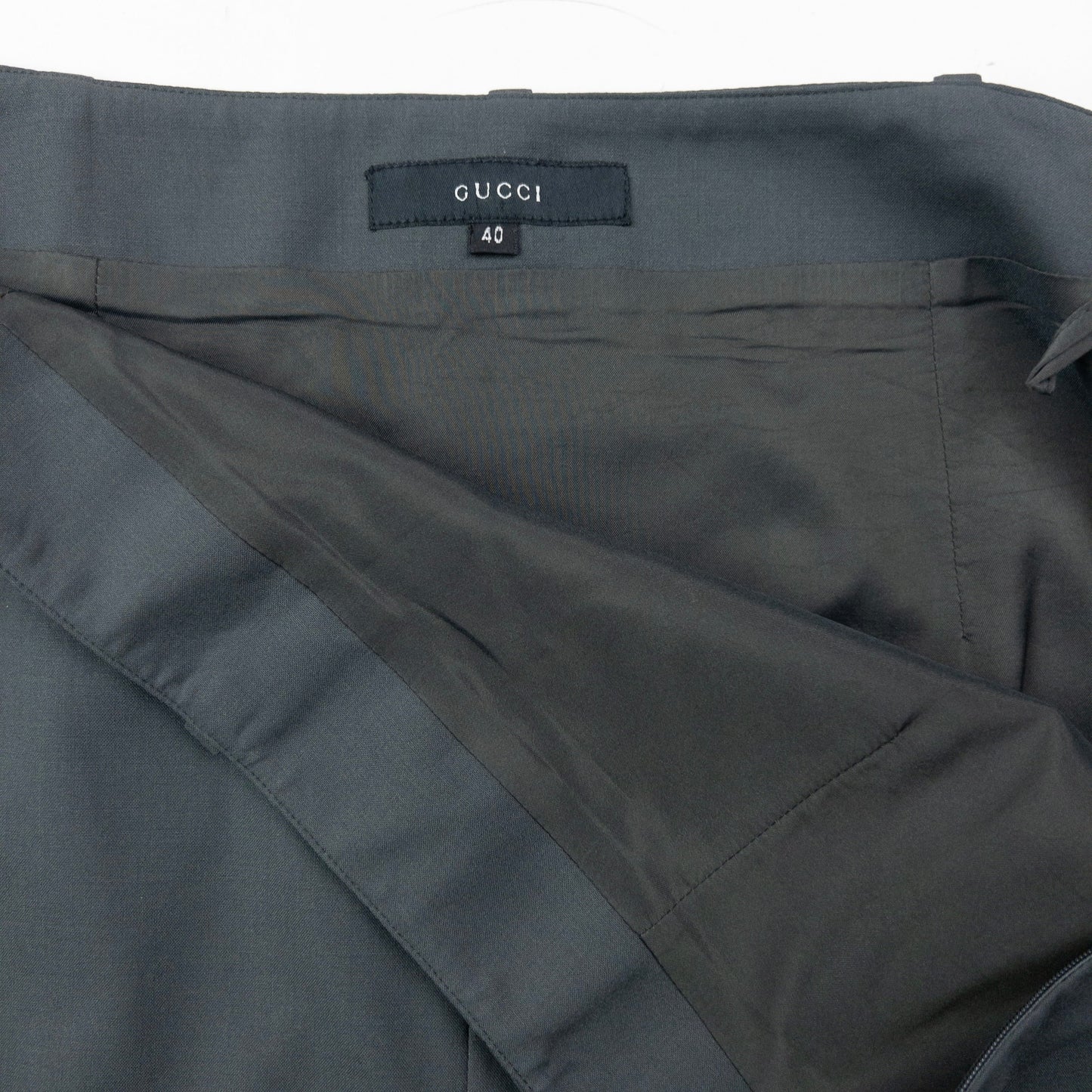 Vintage 90s Gucci By Tom Ford Wool Skirt Womens Size W28 | W28, Grey