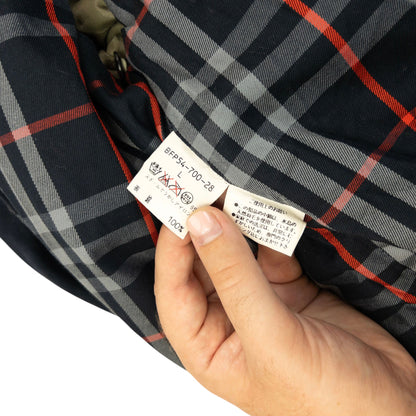 Vintage 90s Burberry Nova Check Lined Jacket Size L | Large, Navy