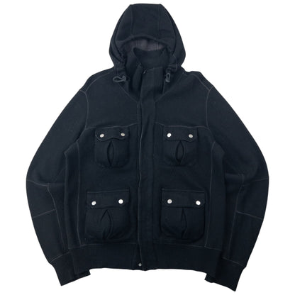 Vintage 2008 CP Company Multi Pocket Wool Jacket Size M | Medium, Black