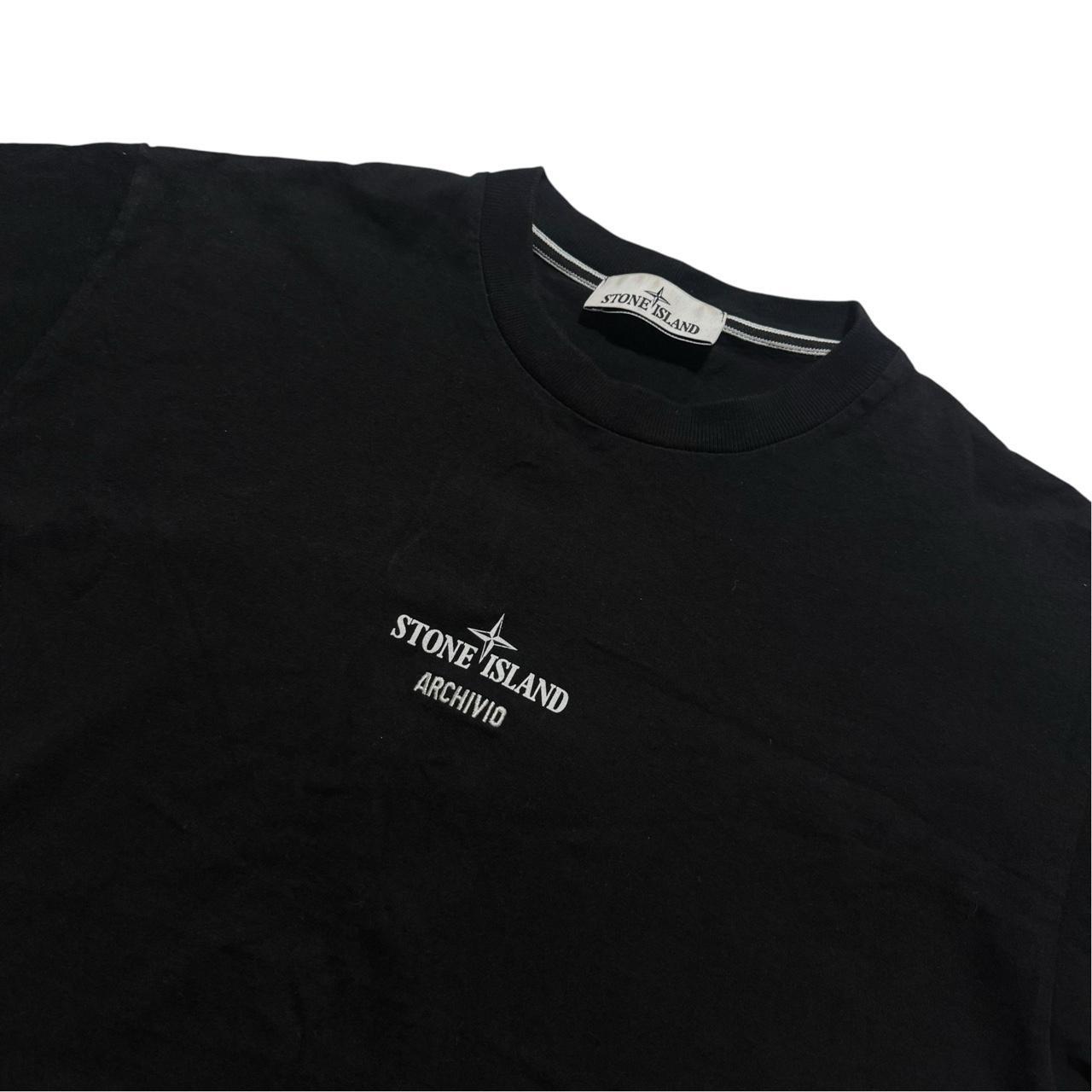Stone Island Archivo Pure Metal Shell T-Shirt | XL, Black