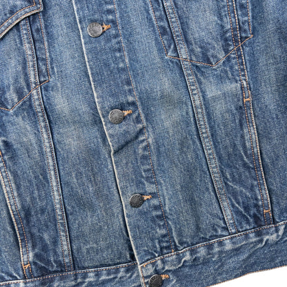 Vintage 2000s Gucci Button Up Denim Jacket Womens Size L | Large, Blue