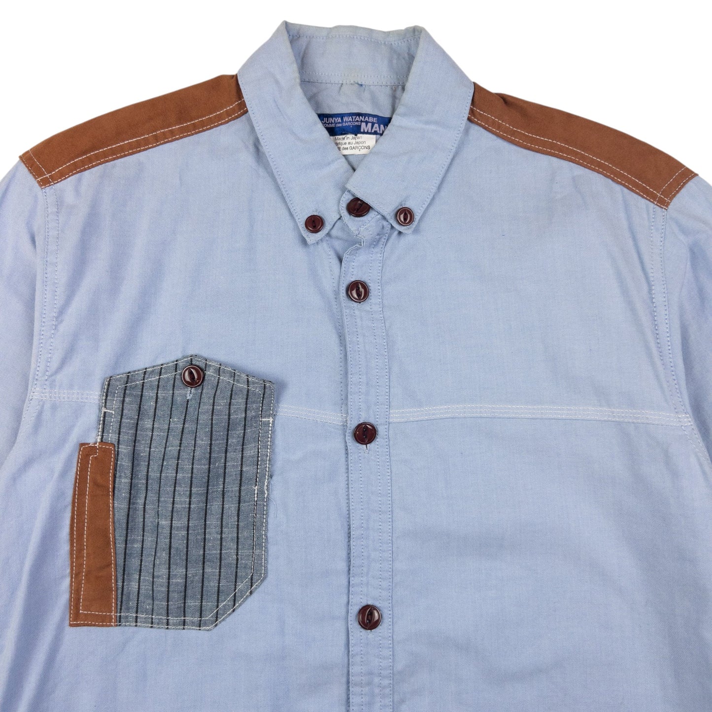 Vintage Junya Watanabe X Comme Des Garçons MAN Button Up Shirt Size S