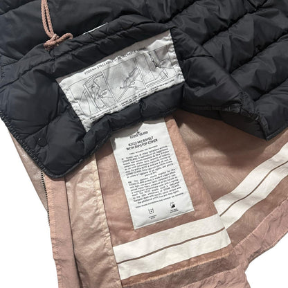 Stone Island 22/82 Microfelt Fireman Clasp Jacket | Medium, Metallic Pink