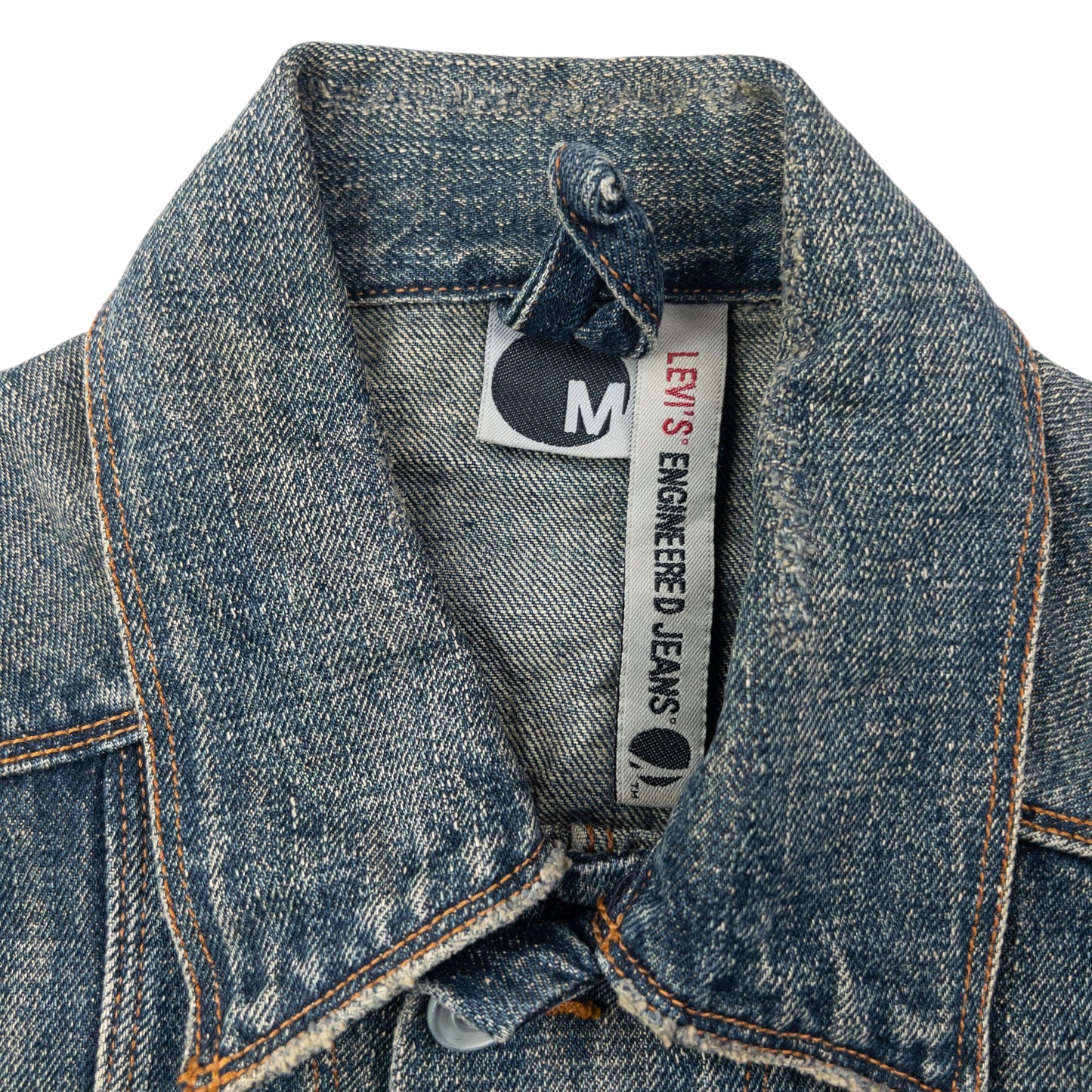 Vintage 2000s Levi's Button Up Denim Jacket Size S | Small, Beige