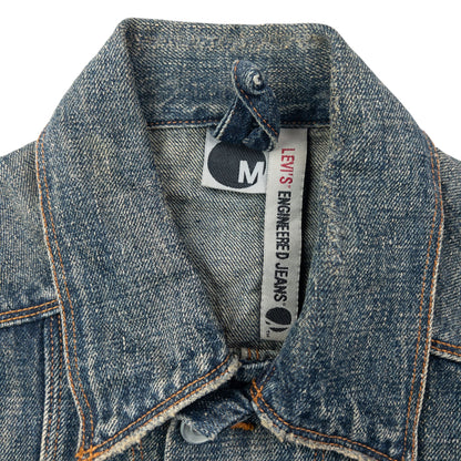 Vintage 2000s Levi's Button Up Denim Jacket Size S | Small, Beige